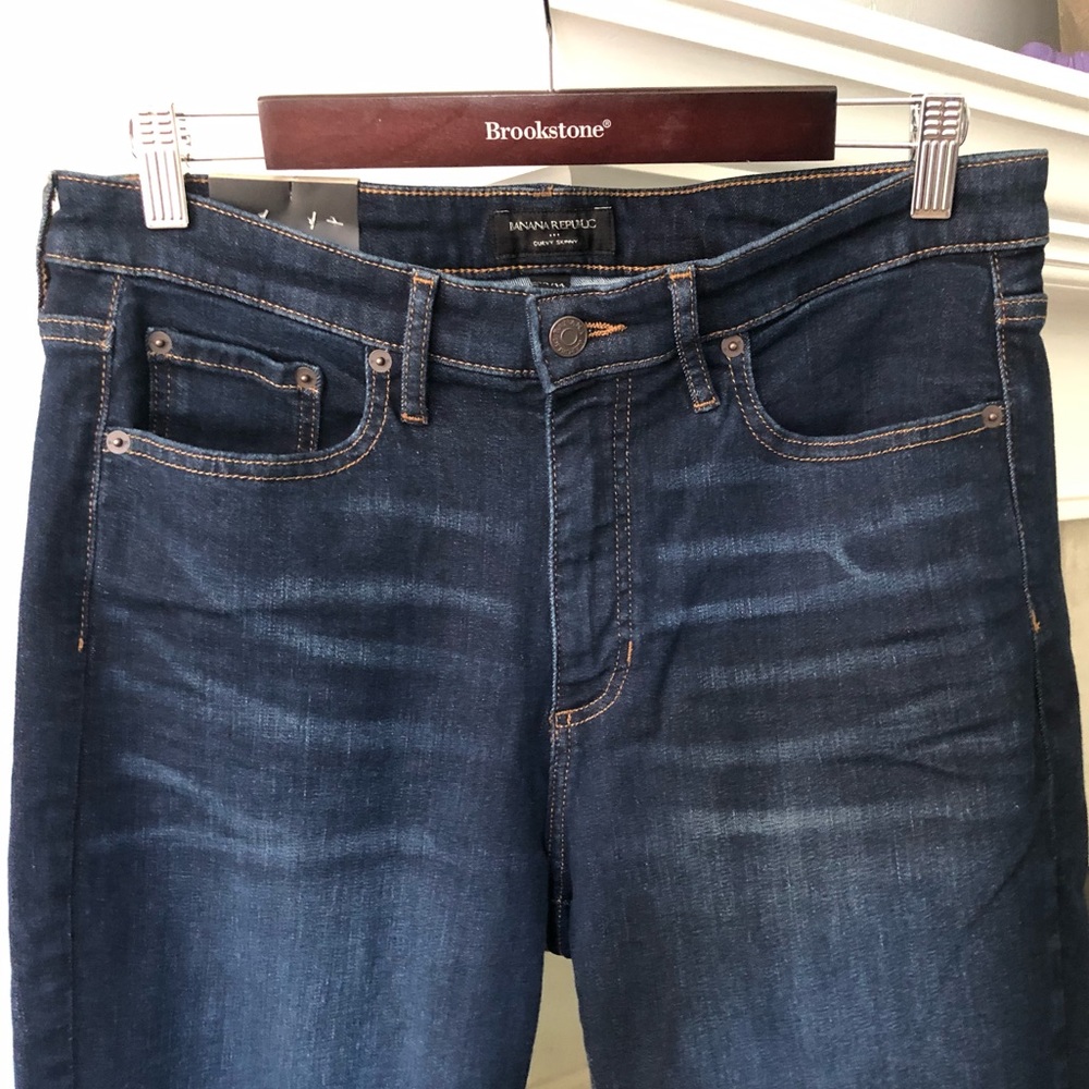 Banana Republic Curvy Mid Rise Skinny Jeans